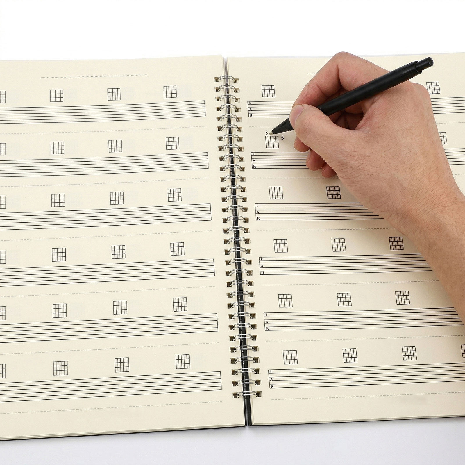 Blank Sheet Music Notebook - 2Pcs Guitar Music Manuscript Notebook 6