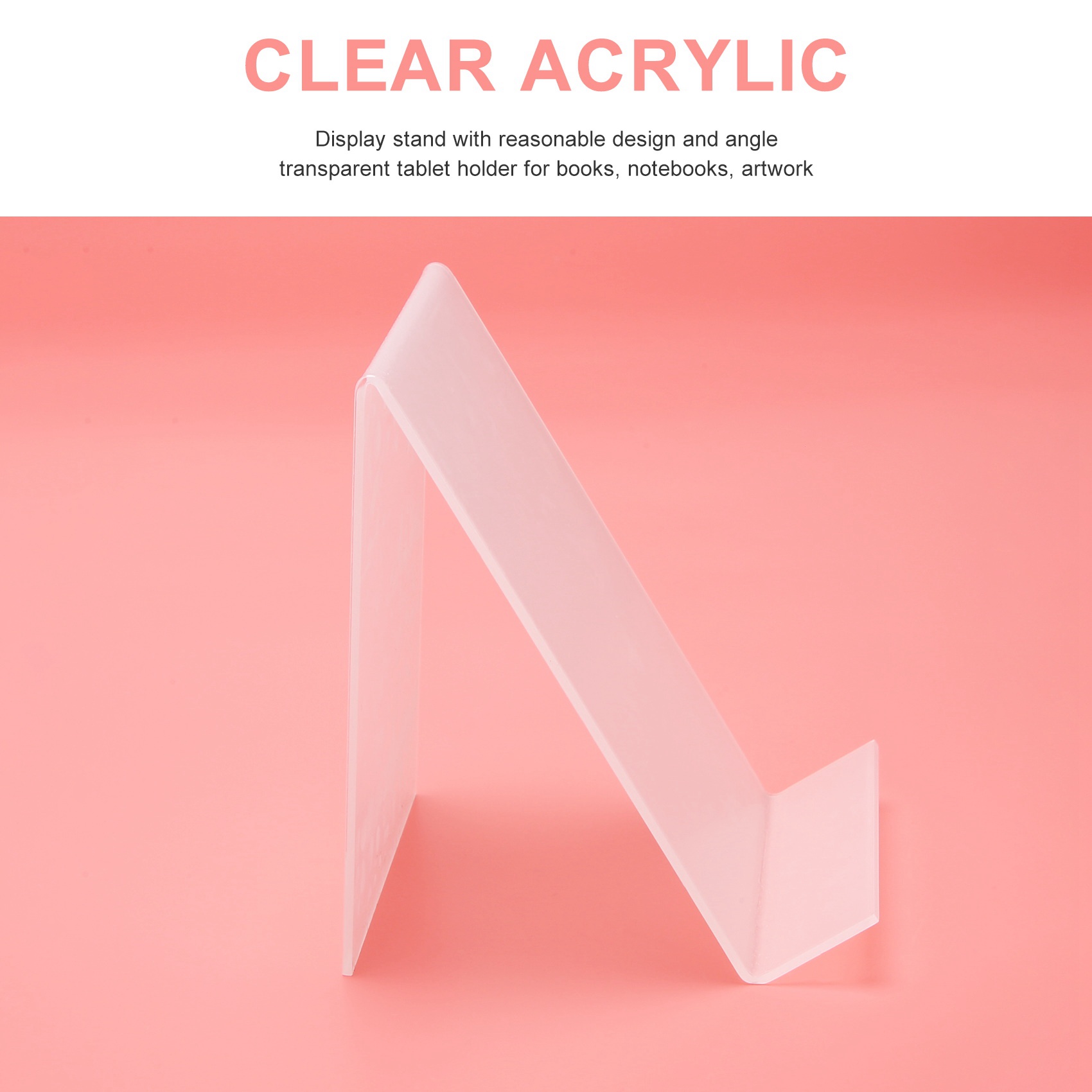 COFA Acrylic Book Stand with L - Clear Acrylic Book Stand Holder ulasan dan harga