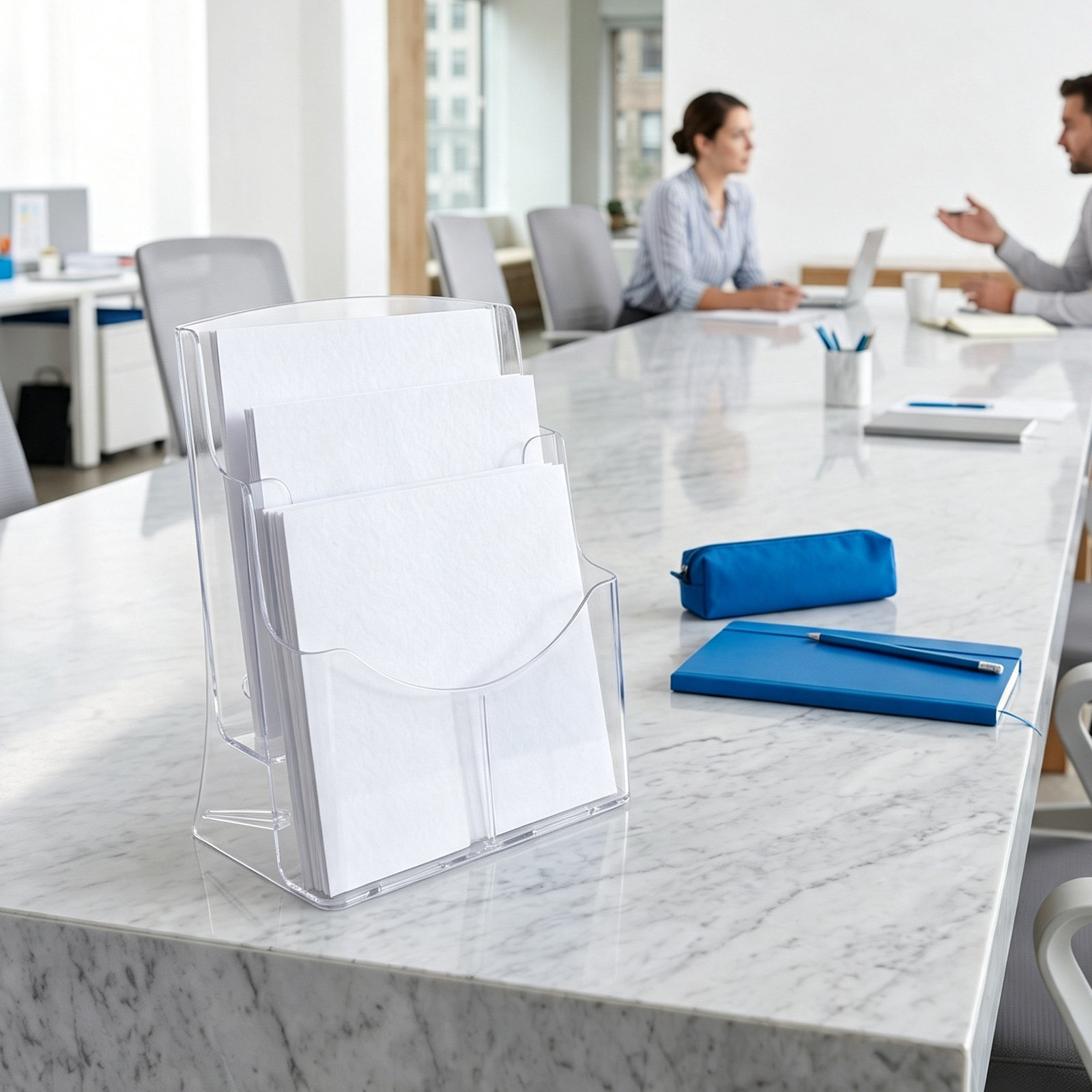 Brochure Display Holder Acryli - Clear Acrylic Book Stand Holder ulasan dan harga