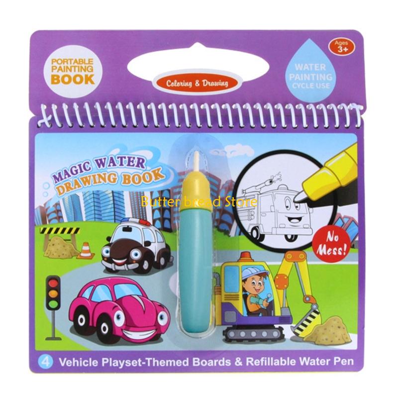 W89C Magical Water Drawing Pad - Reusable Water Magic Coloring Book ulasan dan harga