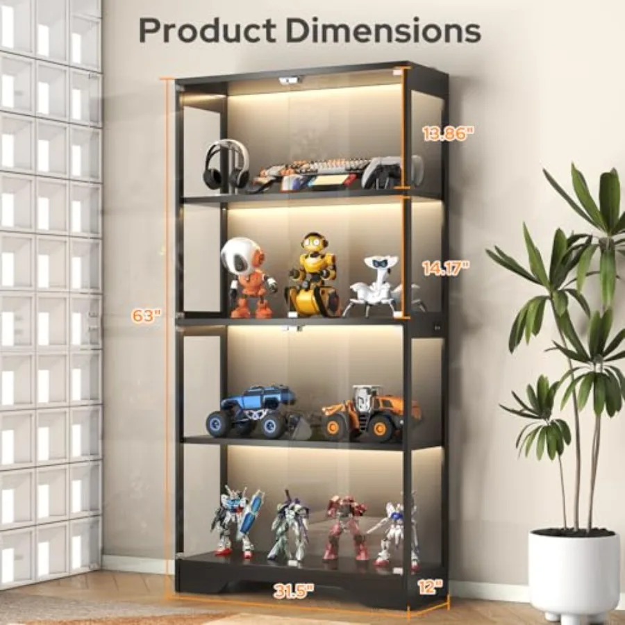 Display Cabinet with Glass Doo - Books ulasan dan harga