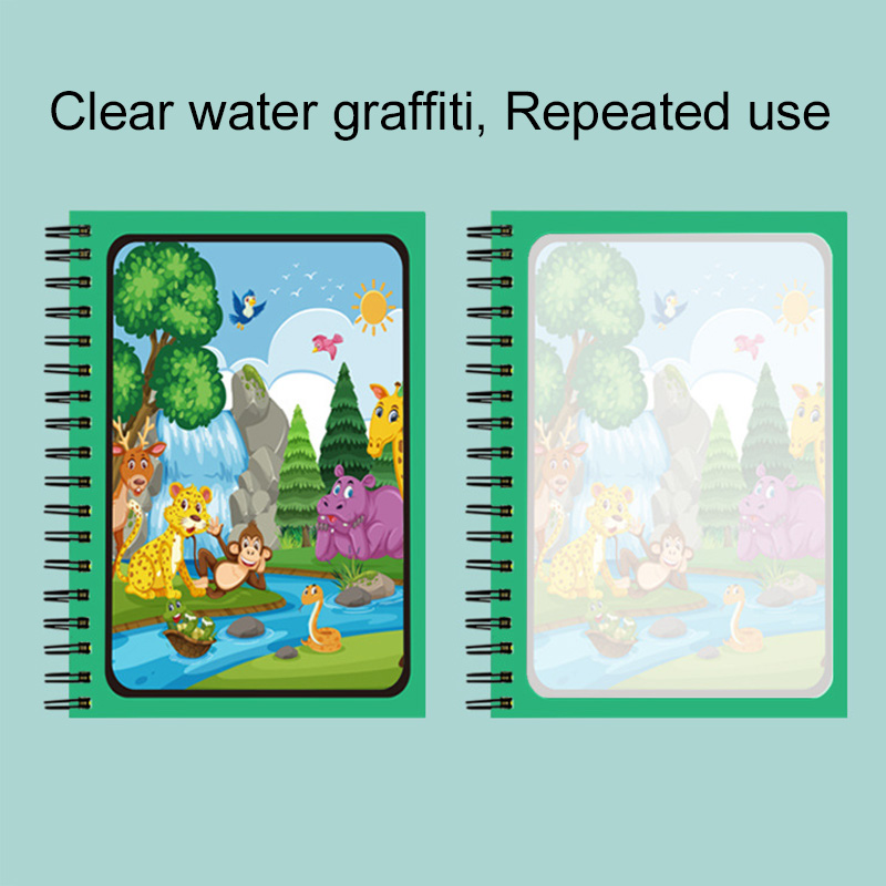 Magic Water Book with Pen Part - Reusable Water Magic Coloring Book ulasan dan harga