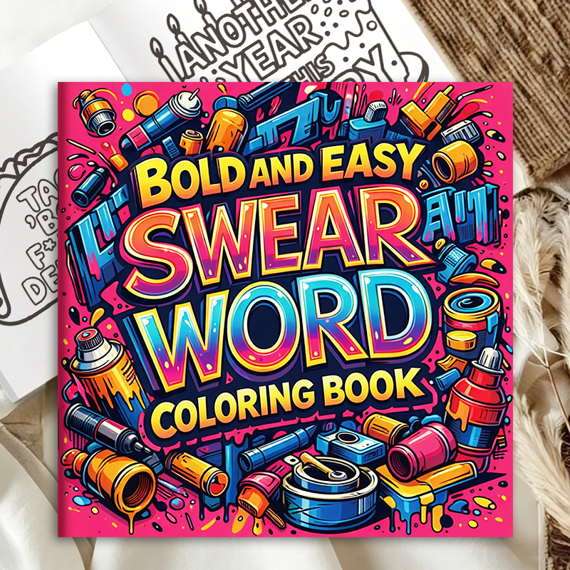Adult Coloring Book with Witty - Adult Coloring Book Stress Relief ulasan dan harga