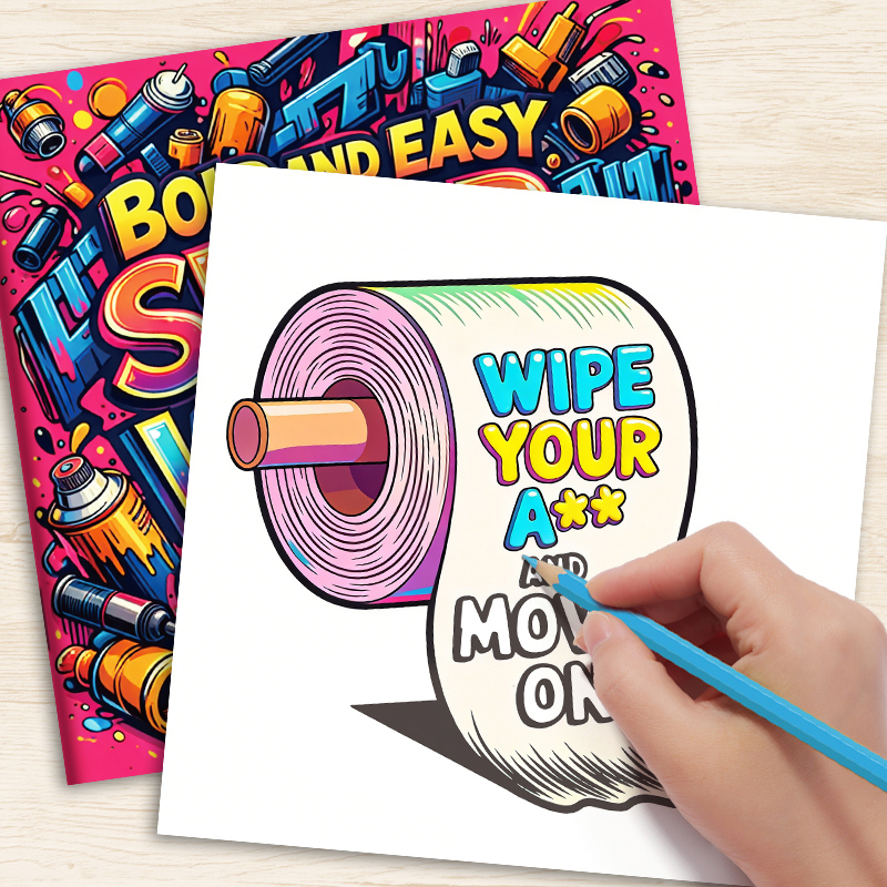 Adult Coloring Book with Witty - Adult Coloring Book Stress Relief ulasan dan harga