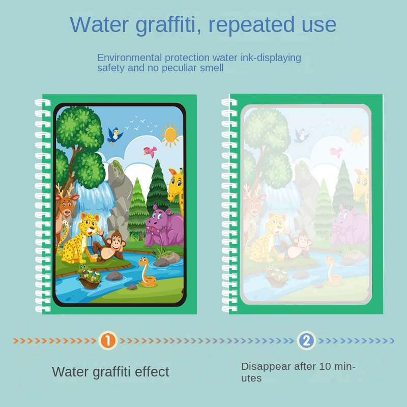 Magic Water Drawing Book Child - Reusable Water Magic Coloring Book ulasan dan harga