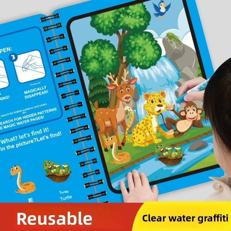 Montessori Toys Magic Water Dr - Reusable Water Magic Coloring Book ulasan dan harga