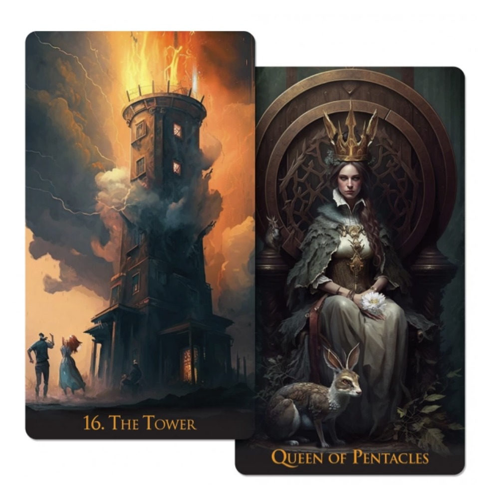 12*7cm Weird World Tarot 78 Ca - Tarot Deck With Guidebook ulasan dan harga