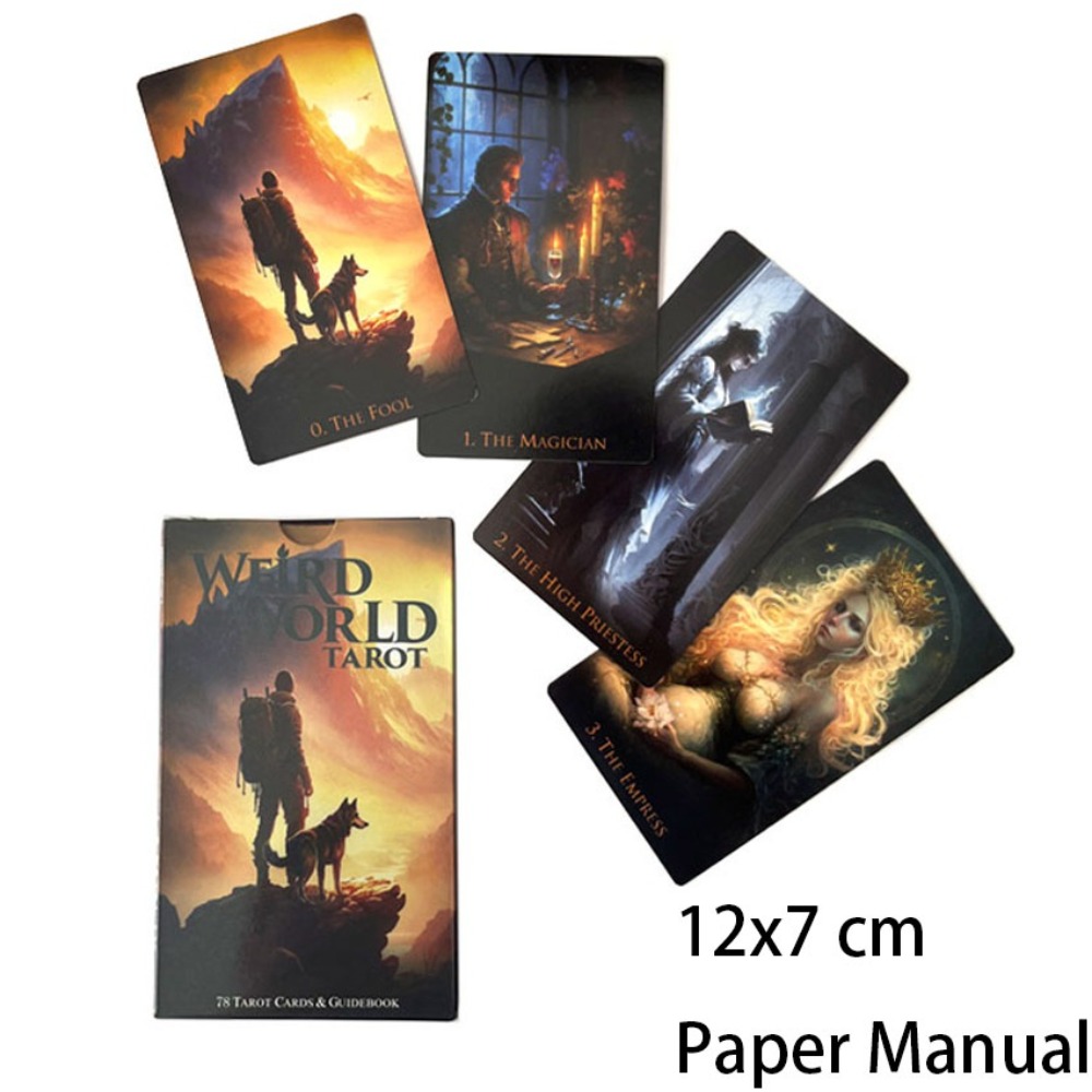 12*7cm Weird World Tarot 78 Ca - Tarot Deck With Guidebook ulasan dan harga