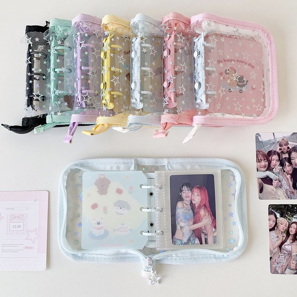 1pc Portable PVC A8 Card Binde - Kpop Photo Card Binder 3 Inch ulasan dan harga