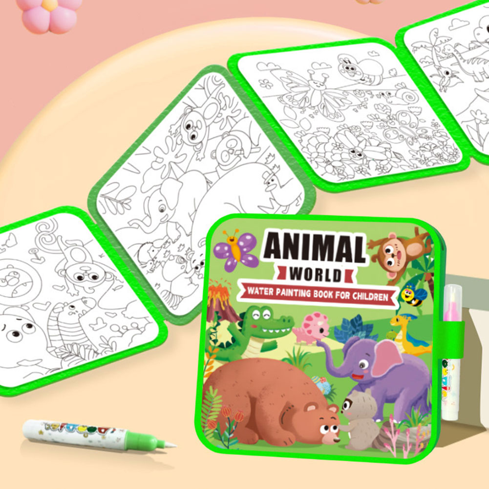 Kids Magics Clear Water Colori - Reusable Water Magic Coloring Book ulasan dan harga