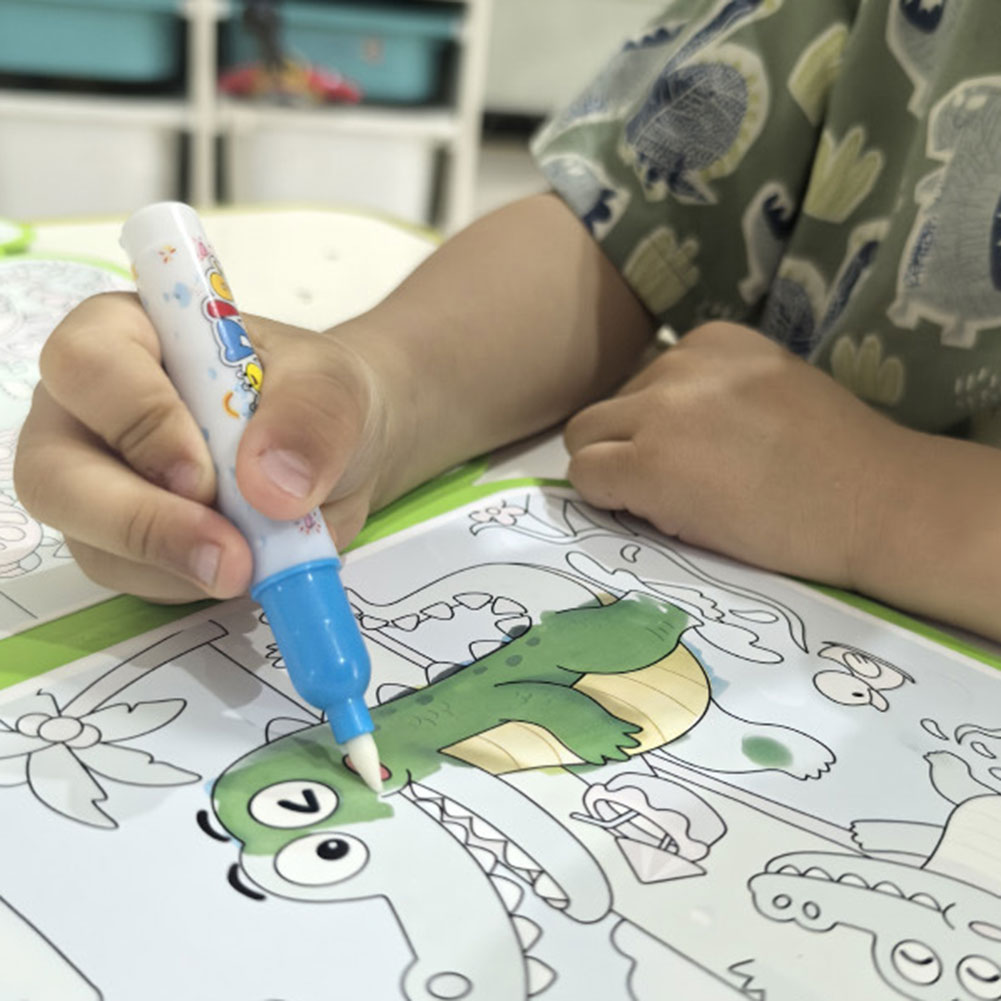 Kids Magics Clear Water Colori - Reusable Water Magic Coloring Book ulasan dan harga