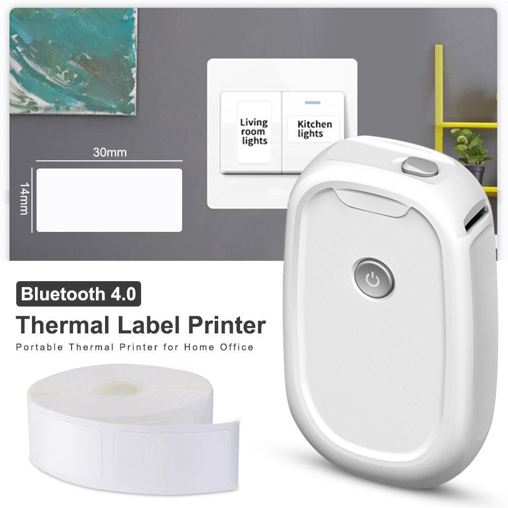 Wireless Portable Label Maker  - Mini Pocket Thermal Printer Paper Roll ulasan dan harga