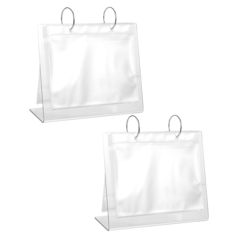 2Pcs Photo Album Acrylic Table - Clear Acrylic Book Stand Holder ulasan dan harga