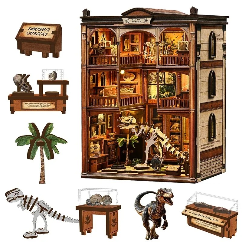 DIY Book Nook Shelf Insert Kit - Diy Wooden Book Nook Kit Shelf Insert ulasan dan harga