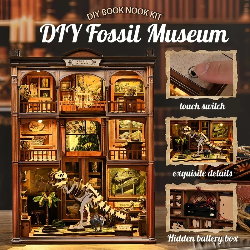 DIY Book Nook Shelf Insert Kit - Diy Wooden Book Nook Kit Shelf Insert ulasan dan harga