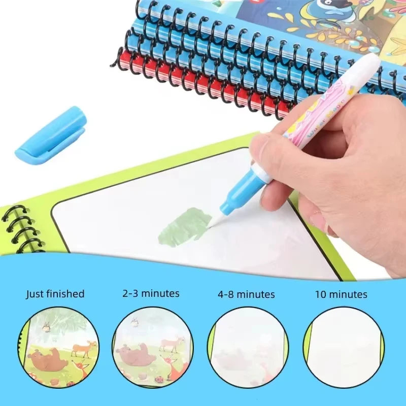 Reusable Painting Book Montess - Reusable Water Magic Coloring Book ulasan dan harga