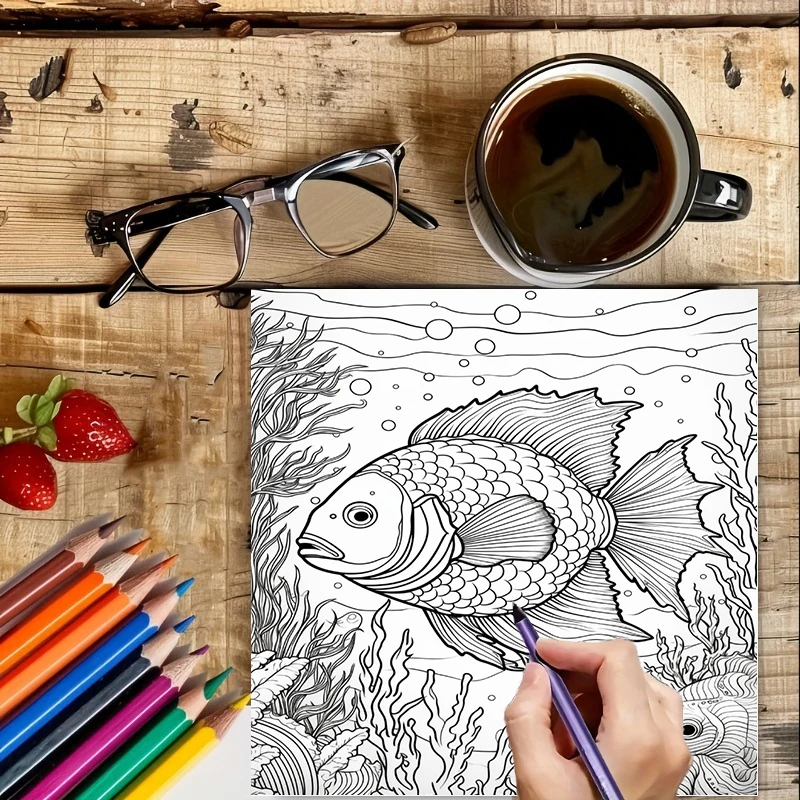 Summer Underwater Coloring Boo - Adult Coloring Book Stress Relief ulasan dan harga