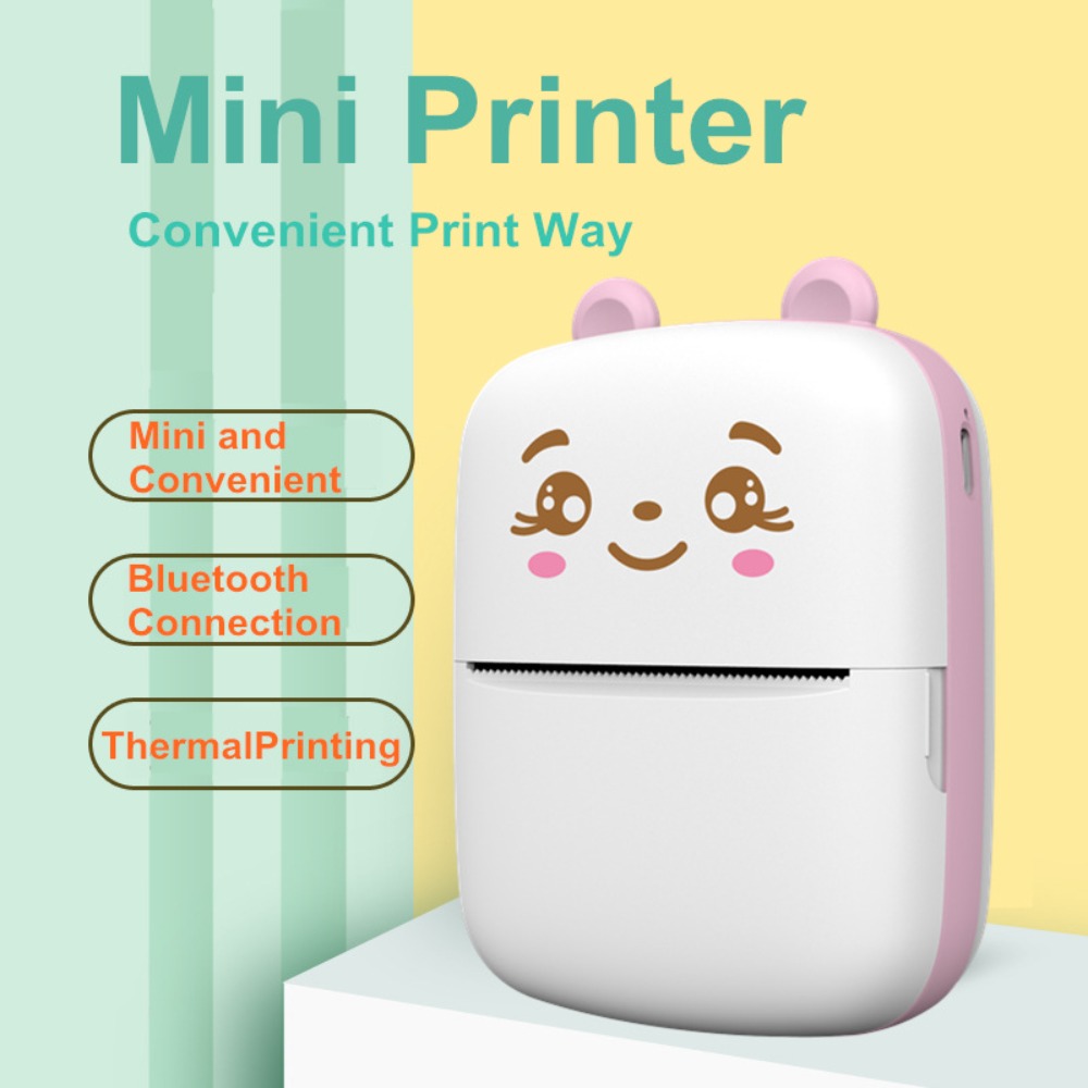 Mini Portable Pocket Inkless T - Mini Pocket Thermal Printer Paper Roll ulasan dan harga