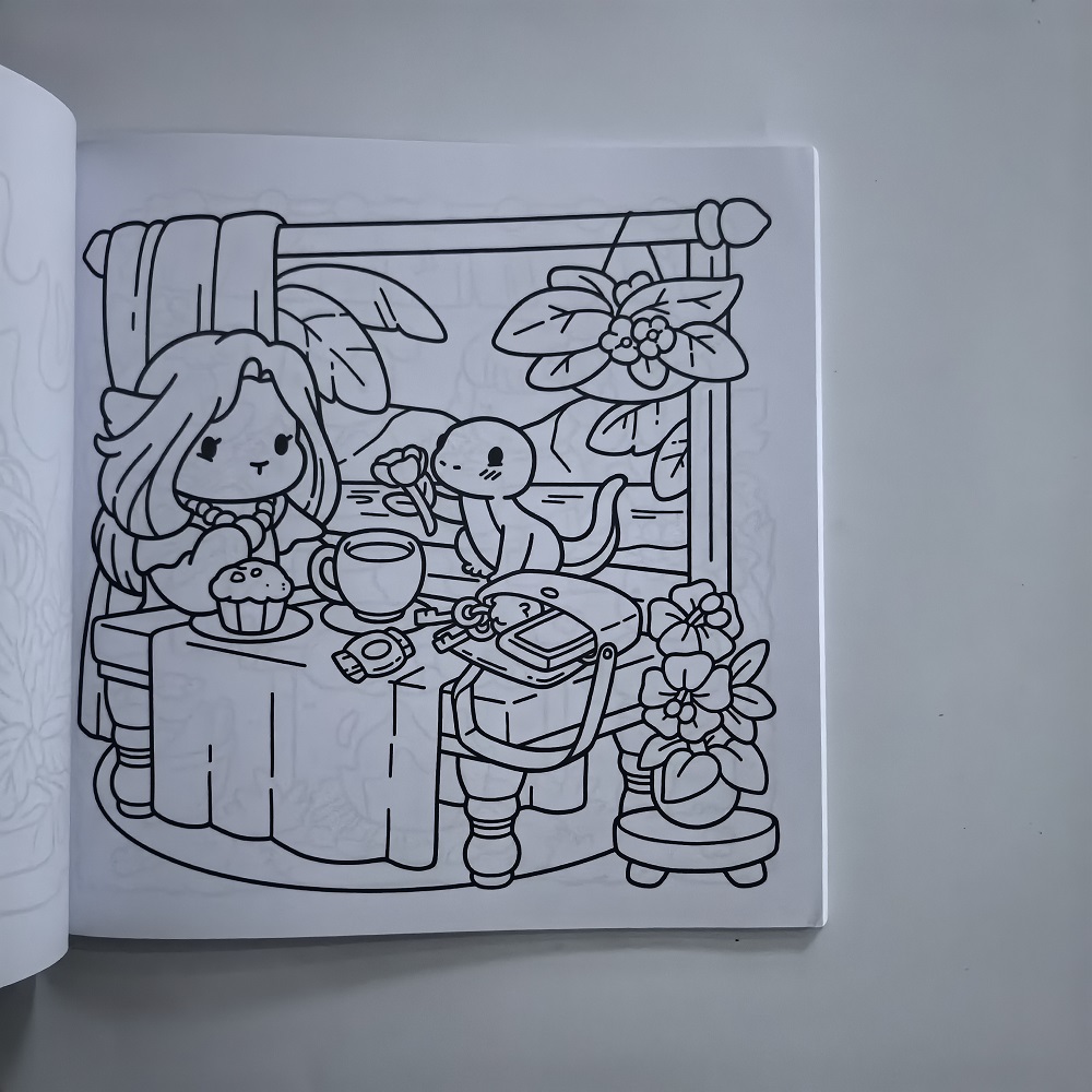 Cozy Nawaii Cute Adult Colorin - Adult Coloring Book Stress Relief ulasan dan harga