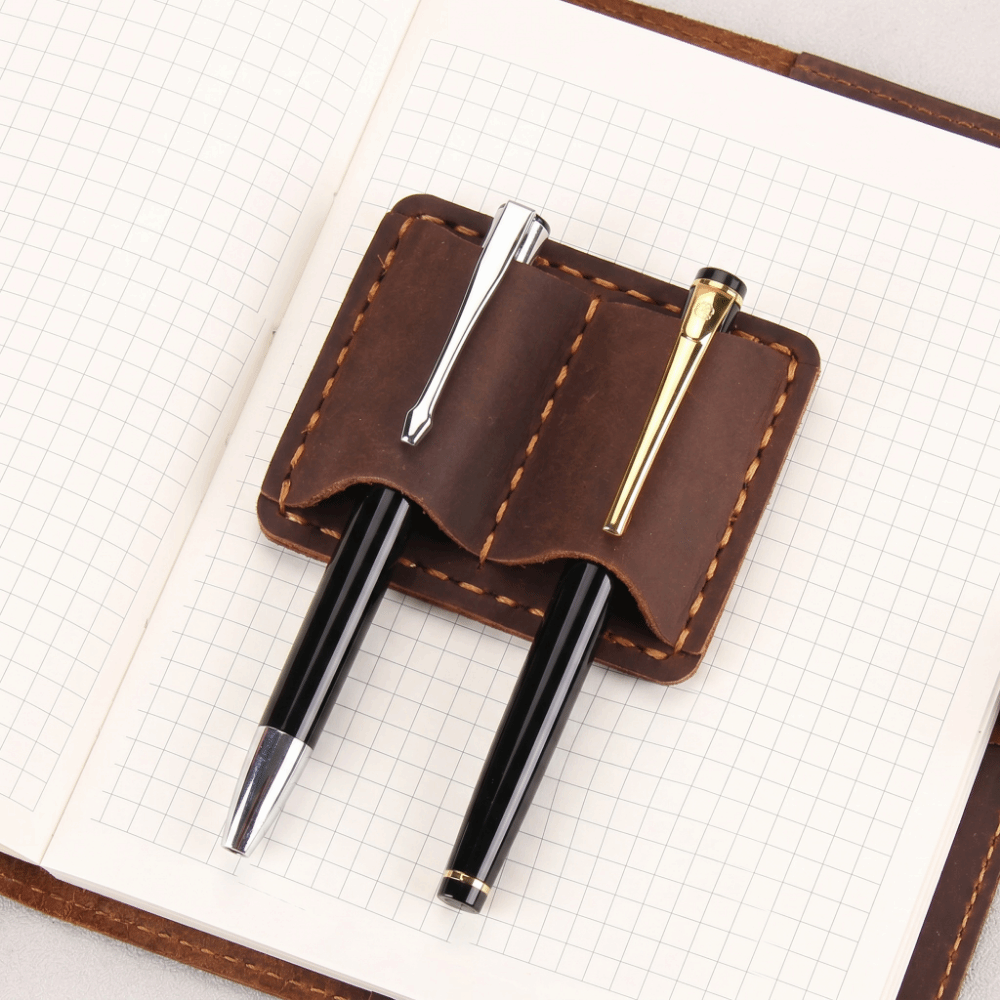 Double Vintage Leather Pen Loo - Vintage Leather Journal Notebook ulasan dan harga
