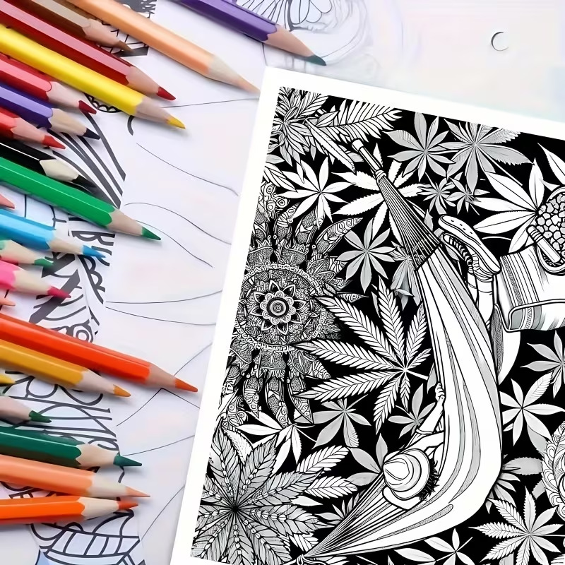 24 Pages Mandala Style, Colori - Adult Coloring Book Stress Relief ulasan dan harga