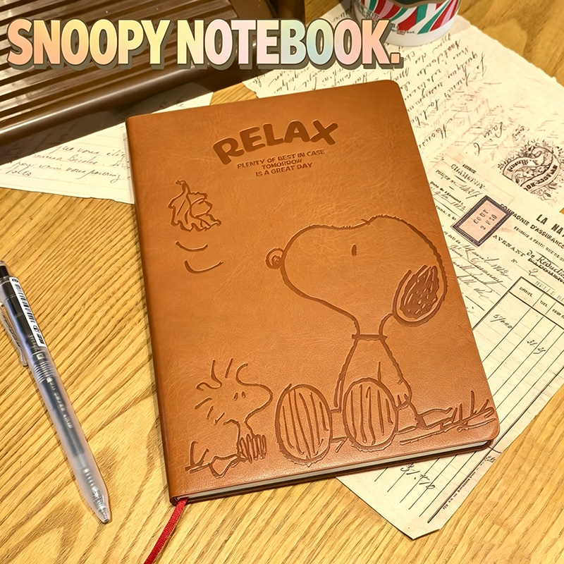 Vintage Snoopy A5 Leather Note - Vintage Leather Journal Notebook ulasan dan harga