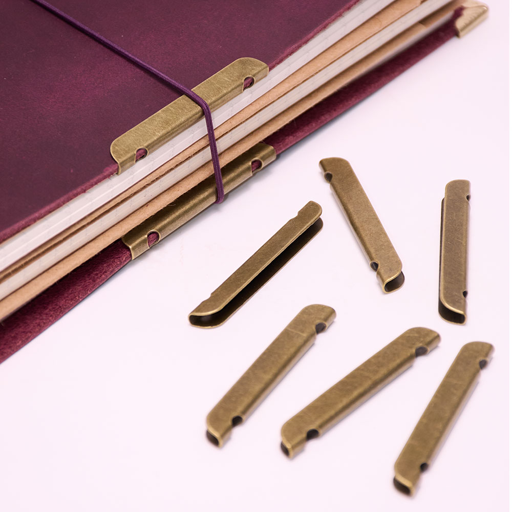 Leather Notebook Metal-Edge Pr - Vintage Leather Journal Notebook ulasan dan harga