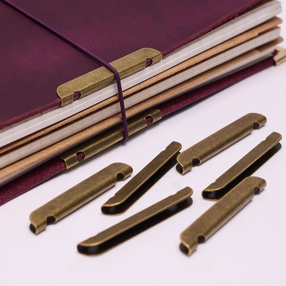 Leather Notebook Metal-Edge Pr - Vintage Leather Journal Notebook ulasan dan harga