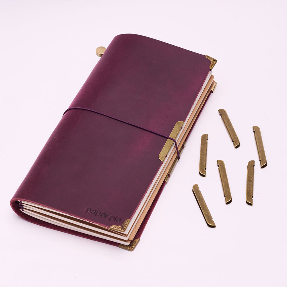 Leather Notebook Metal-Edge Pr - Vintage Leather Journal Notebook ulasan dan harga