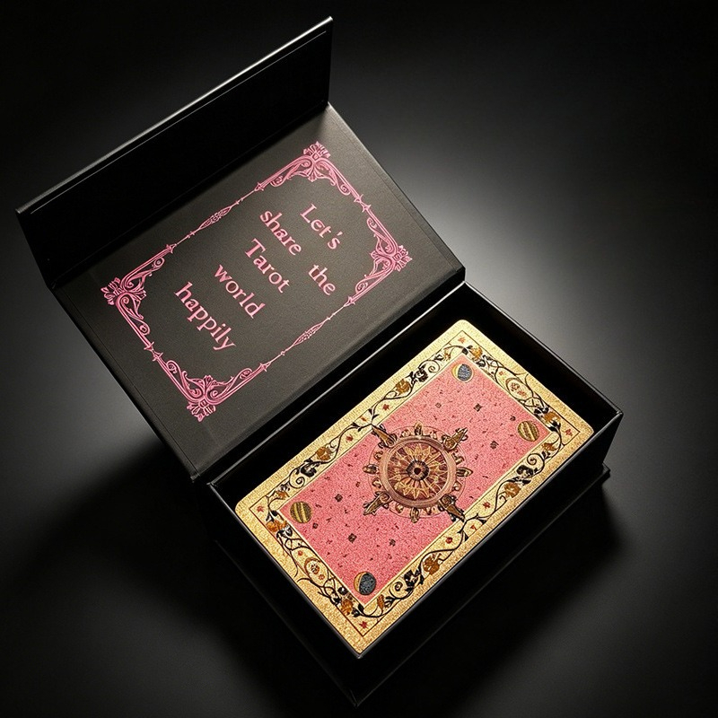 Pink & Rose Gold Classic Tarot - Tarot Deck With Guidebook ulasan dan harga