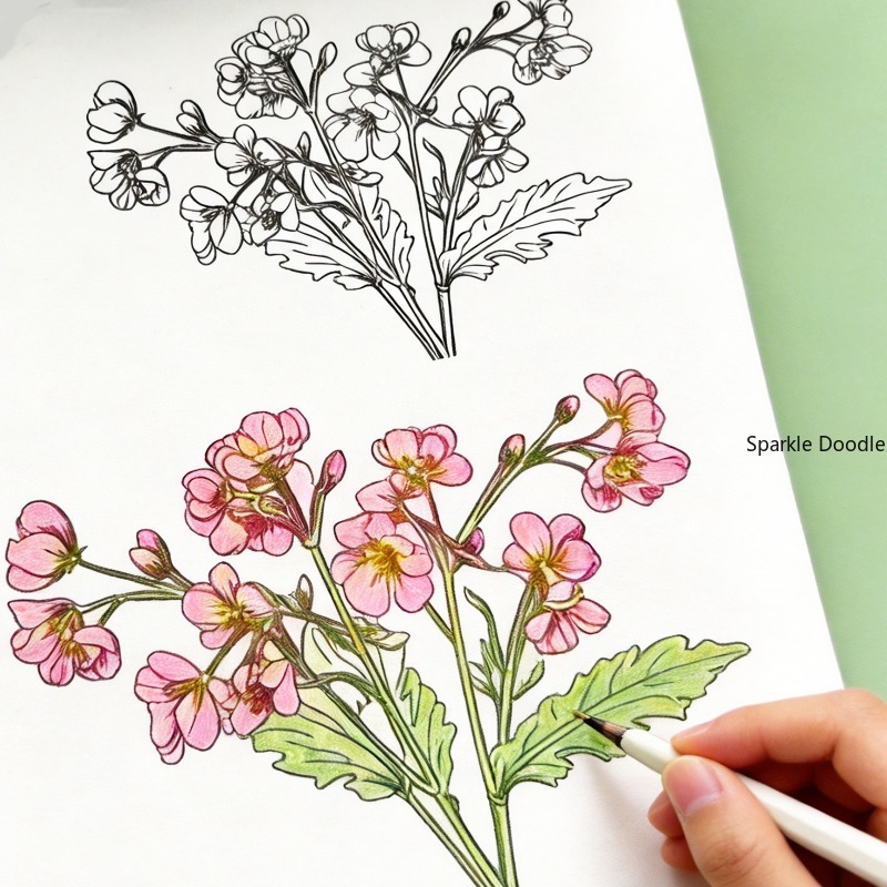 An Adult Decompression Flower  - Adult Coloring Book Stress Relief ulasan dan harga