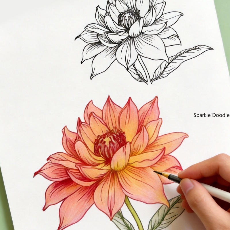 An Adult Decompression Flower  - Adult Coloring Book Stress Relief ulasan dan harga